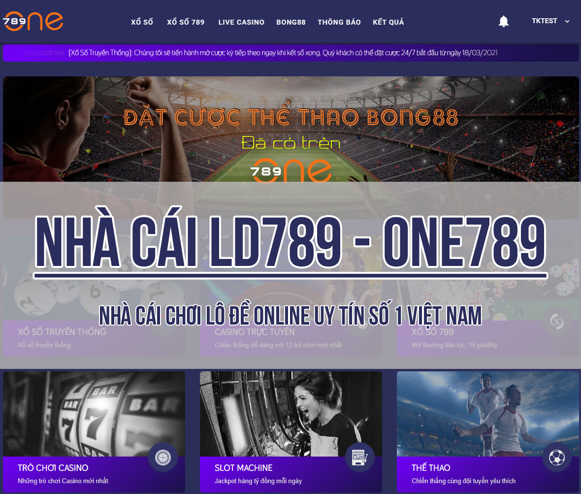 Nhà cái Ld789 - cá cược lô đề online uy tín